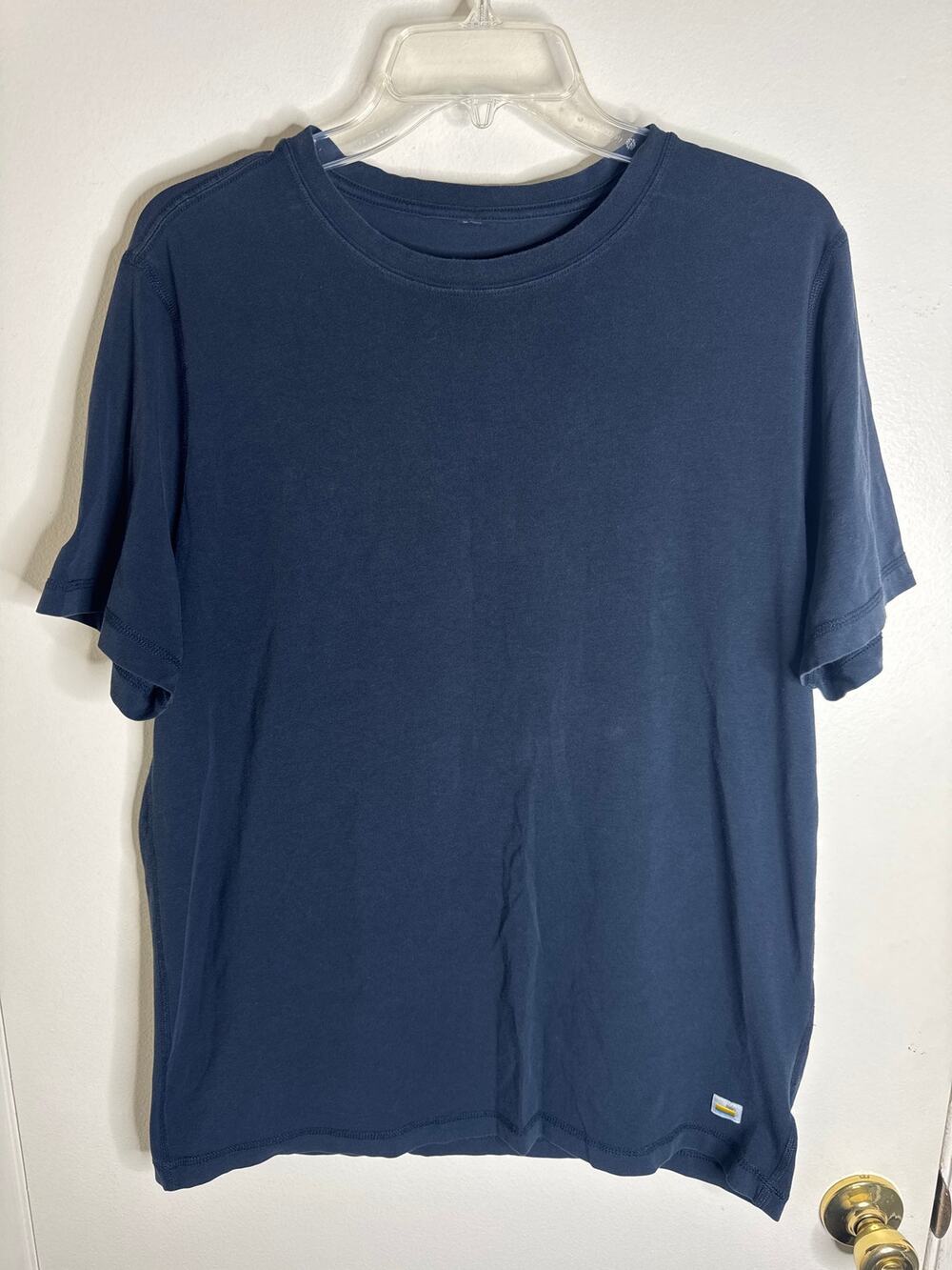 Vuori Men's Tuvalu Tee Ink Blue Short Sleeve Pima Cotton Stretch T-Shirt M/L